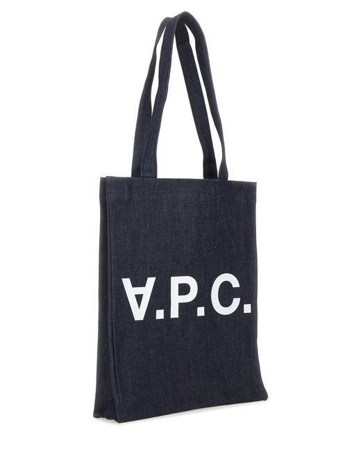 A.P.C. Blue Borsa Tote