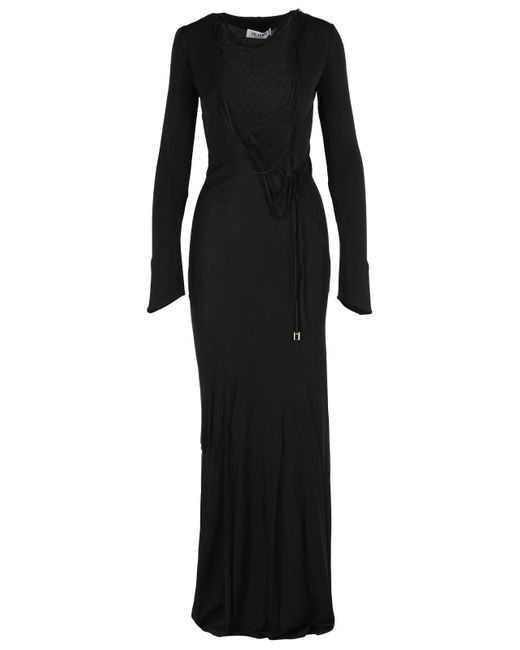 The Attico Attico Black Viskose Kleid