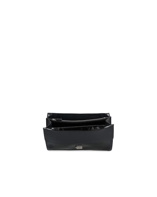 Gucci Black Schwarze Leder-Schultertasche Aw24