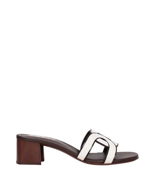 Tod 'S Sandali Donne 'S Bianco di Tod's in Brown da Uomo