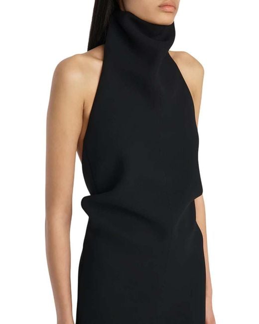 Khaite Black Roxanne Halterneck Maxi Dress