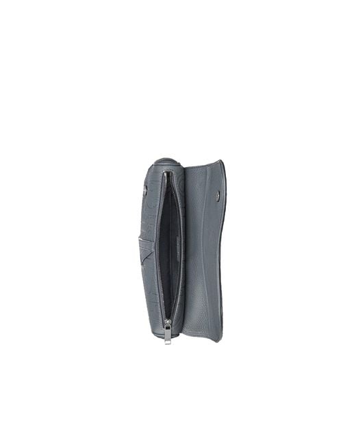 Dior Gray Leather Saddle Bag for men