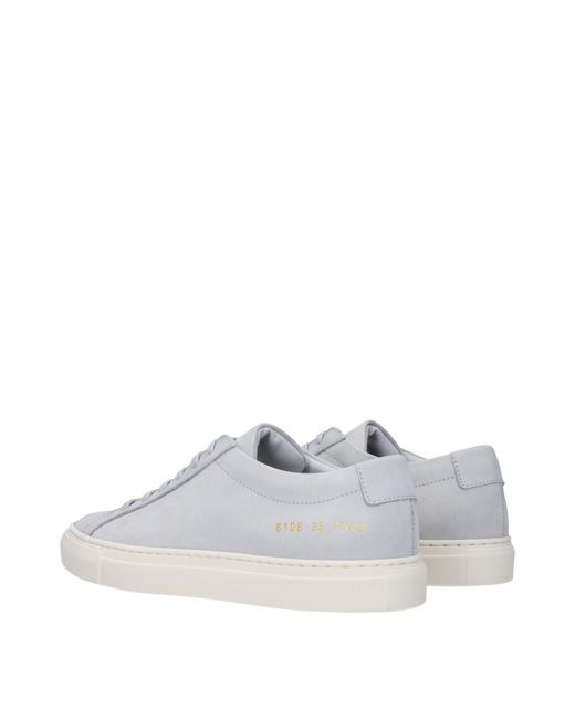 Common Projects Veel Voorkomende Projecten Sneakers Vrouwen Suède Grijs/suikerpapier in het White
