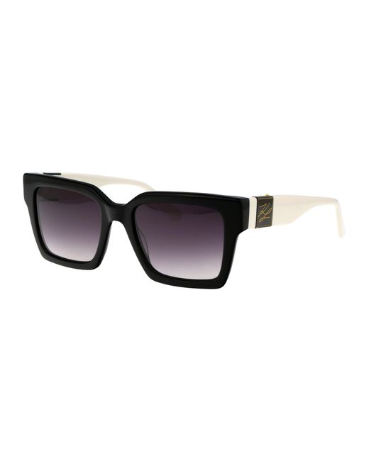 Karl Lagerfeld Black Square Frame Sunglasses