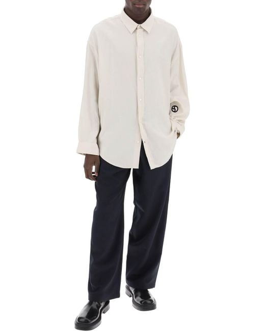 Camicia Oversize di Acne in White da Uomo