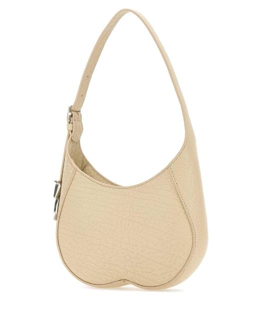 Burberry Natural Sand Leather Small Chess Shoulder Bag for men