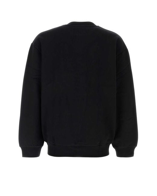 スウェット・トレーナー A.P.C. BLACK STRETCH COTTON OVERSIZE SWEATSHIRT A.P.C. アーペーセー トレーナー アイテム スウェットシャツ