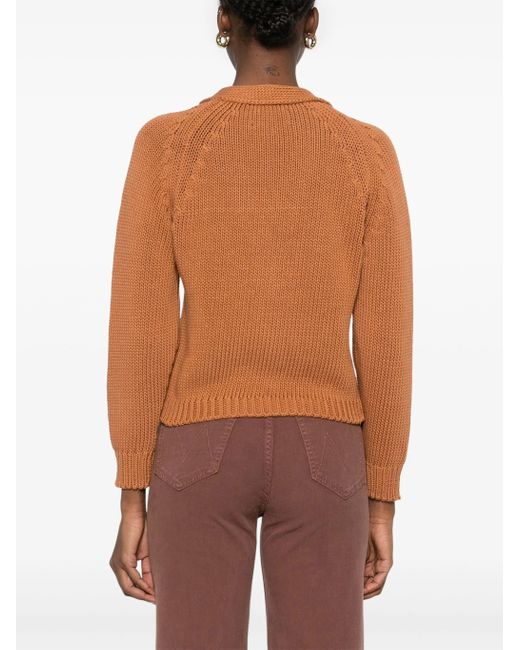 Filson Brown W's 3 Gg Rustic Cotton Cardigan