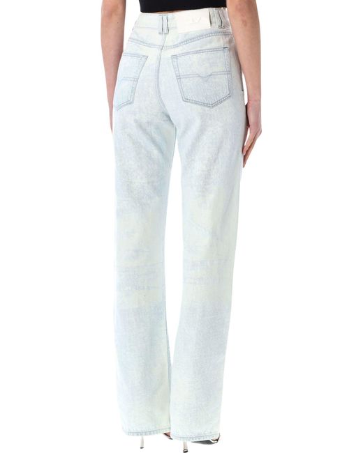 DIESEL Blue 1971 D-Sent Regular Satin Jeans