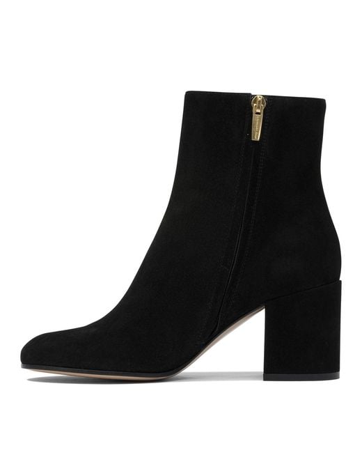 Gianvito Rossi "joelle 70 Mm" Enkellaarzen Met Ritssluiting in het Black