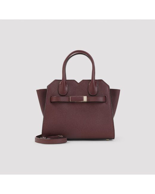 Valextra Purple Milano Micro-Tasche