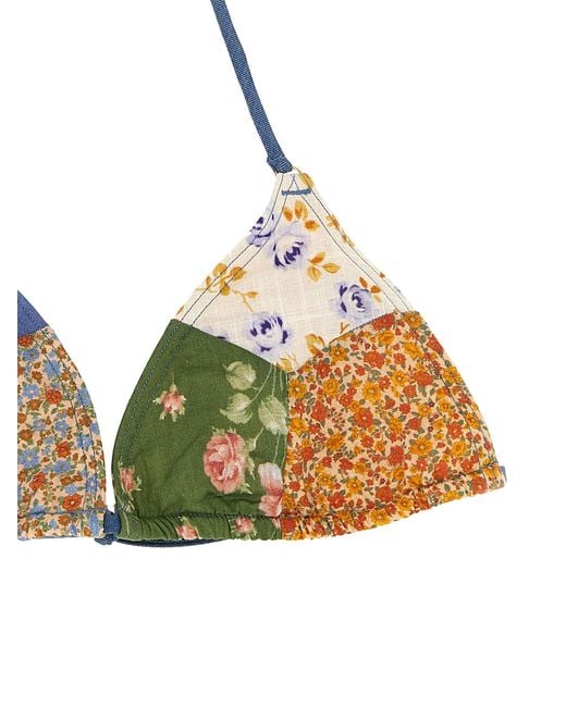 Zimmermann Metallic 'Lucky Cotton Mini Tri' Bikini