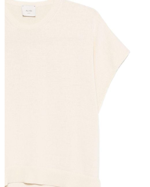 Alysi White Cotton T-Shirt
