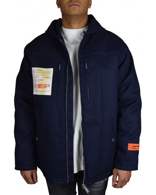Heron Preston Coat in het Blue voor heren