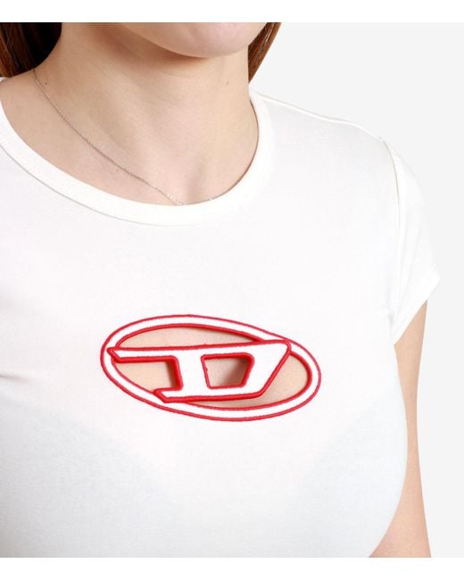 DIESEL White T Shirts And Polos