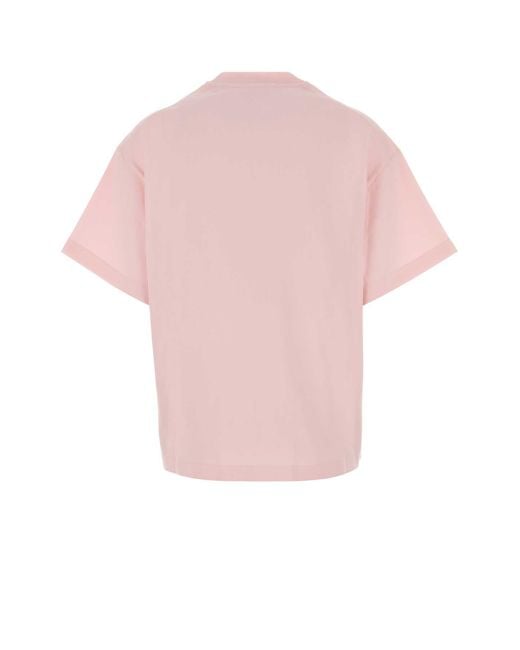 Jil Sander Pink Cotton T-Shirt