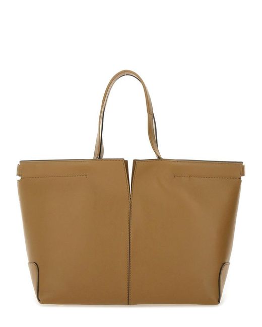 Tod's Brown "Di Bag Folio" Medium Small Bag