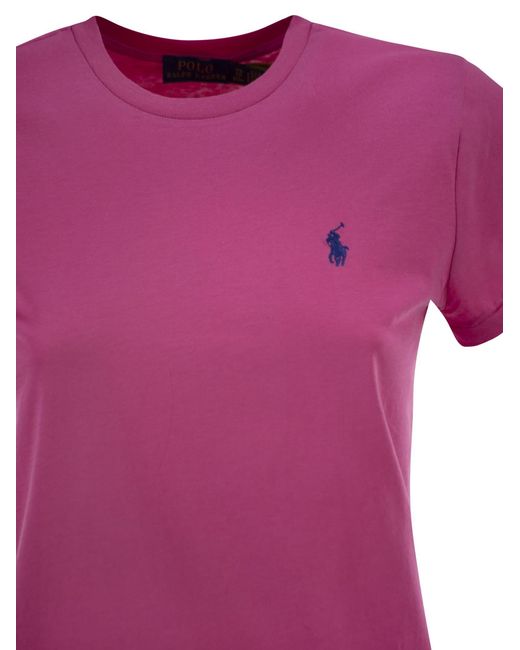 Polo Ralph Lauren Pink Classic Fit Crew Neck T Shirt