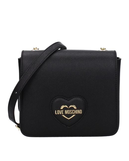 Love Moschino Black Crossbody Bags Polyurethane