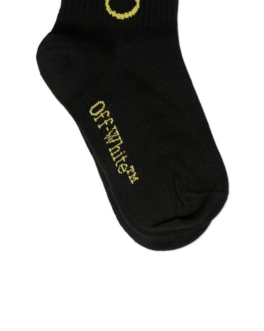 Off-White c/o Virgil Abloh Black Socks With Logo