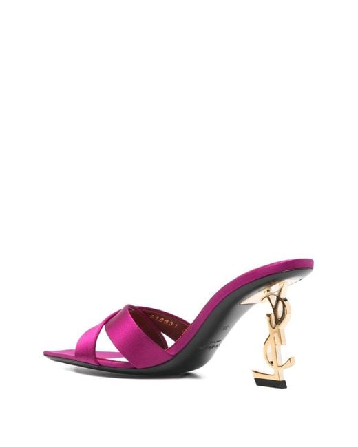 Saint Laurent Pink Opyum Mule Sandal