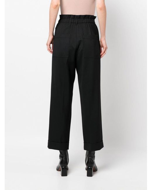 P.A.R.O.S.H. Straight Broek in het Black