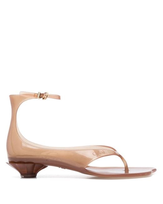Chloé Pink Jelly Sandals