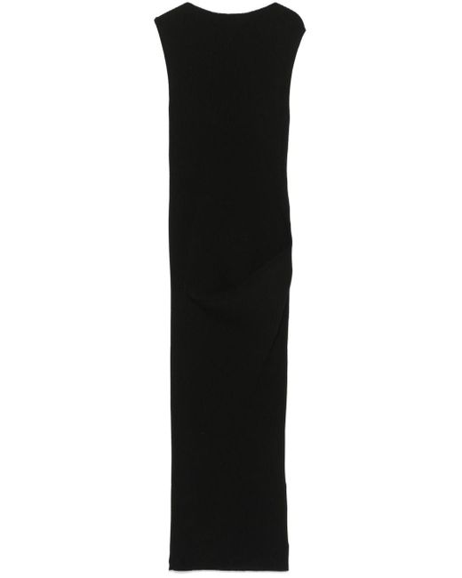 Rick Owens Gebreide Jurk in het Black