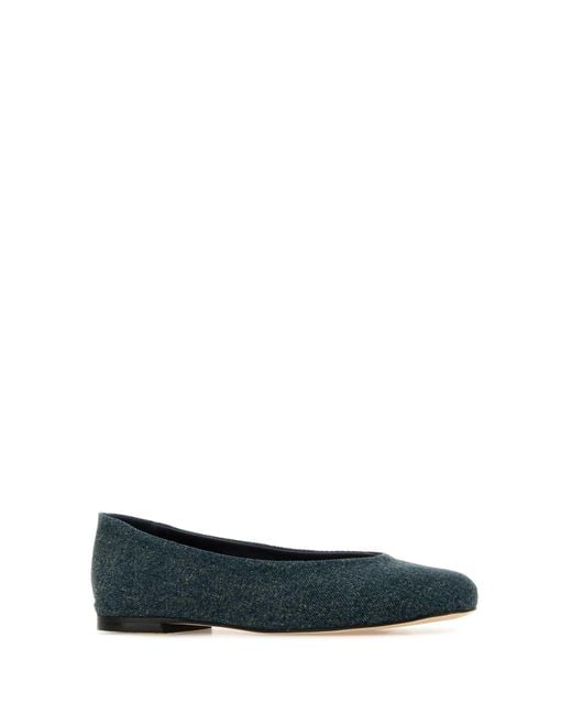GIMAGUAS Black Denim Ballerinas