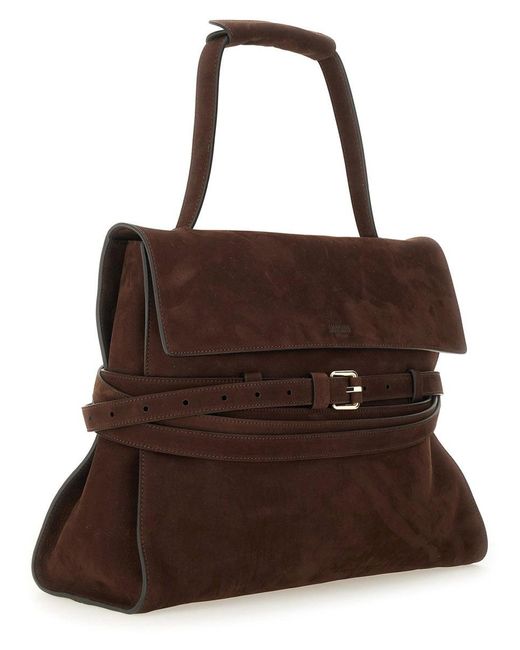 Moschino Brown "Tie Me" Medium Bag for men