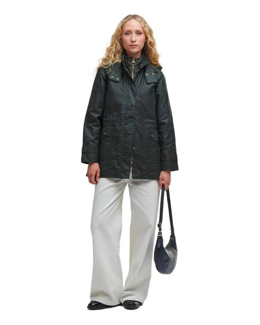 Barbour Black Cannich Wax Hooded Jacket