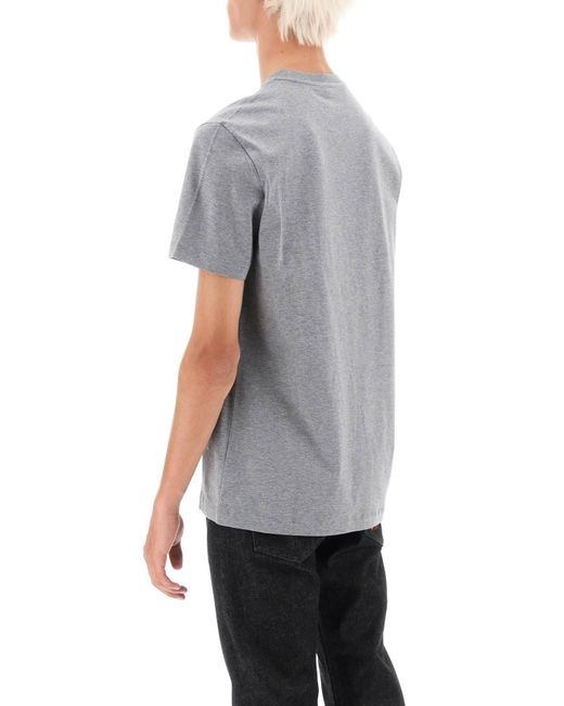 Strassstones Medusa T -Shirt Versace de hombre de color Gray