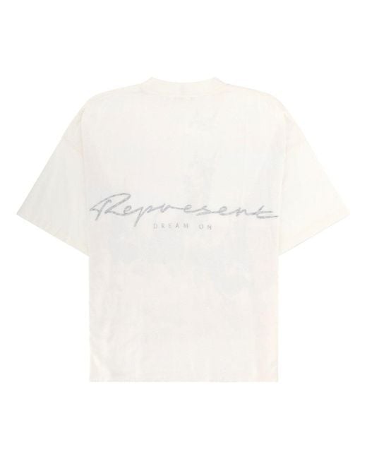 Represent White T-Shirt "Western Dobermans" for men