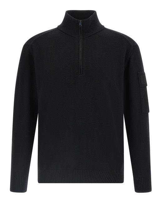 C P Company Half Zip Sweater in Blue für Herren