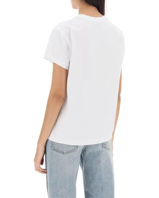 Stella McCartney White T-shirt With Embroidered Signature