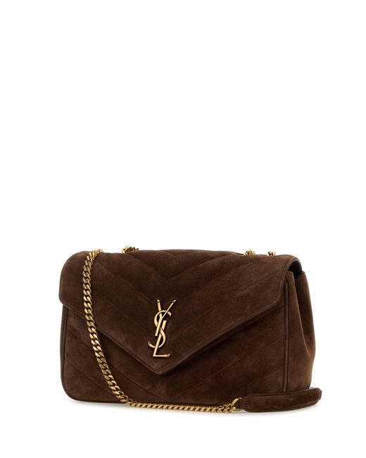 Saint Laurent Brown Shoulder Bags