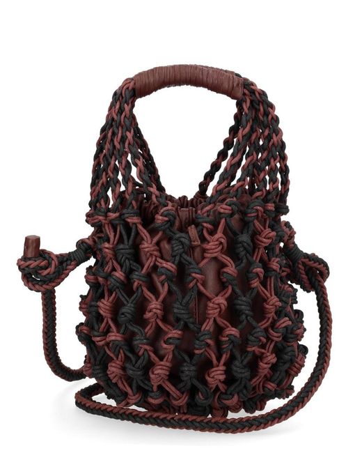 Alysi Black Mesh Bag