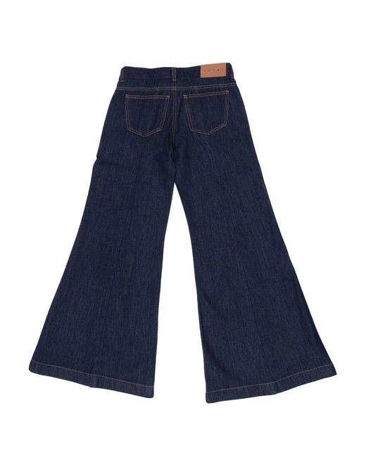 Marni Blue Mp251 F Pantaloni
