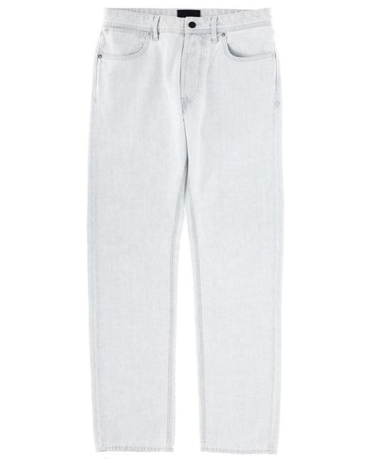 Stone Island White Cotton Slim-Fit Jeans for men