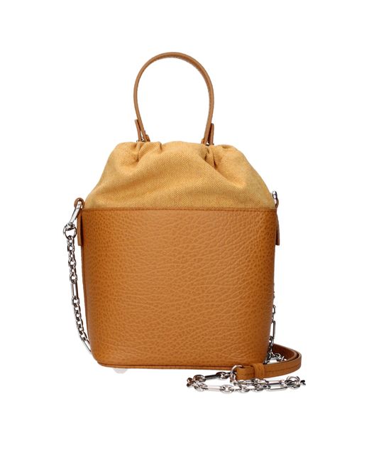 Maison Margiela Brown Handbags Bucket Bag/Light Leather