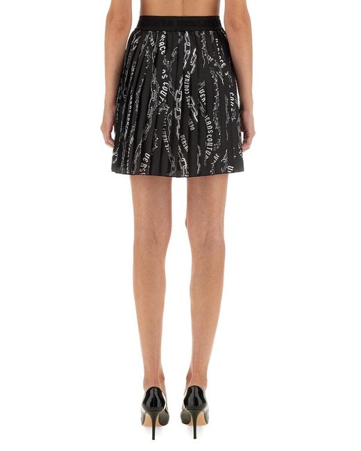 Versace Jeans Couture Black Chain Couture Skirt