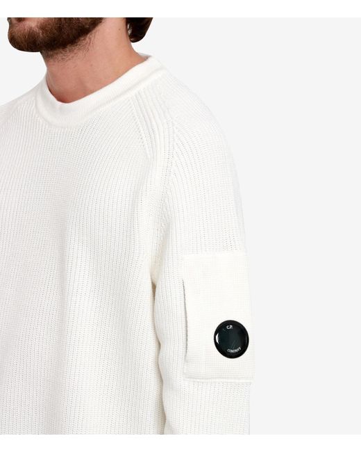 C P Company C.P. Firmenpullover weiß in White für Herren