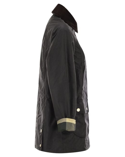 Barbour Black Modern Beadnell Waxed Jacket