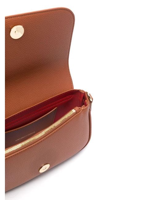 Emporio Armani Brown Myea Wallet On Chain