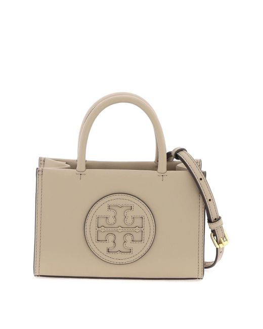 Tory Burch Natural 'Ella' Bio Mini Tote Bag
