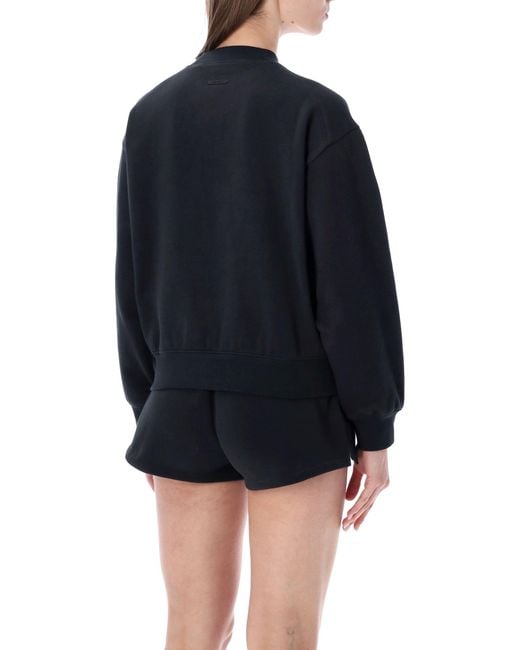 Essentials x Fear Of God Blue Relaxed Fit Fleece Crewneck Sweatshirt