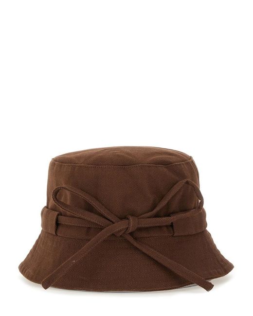 Jacquemus Brown Bucket Hat "Gadjo"