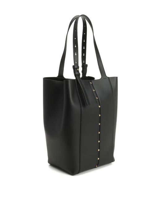 Golden Goose Deluxe Brand Black Shopping 24.7 N/S Smooth Calfskin Leather Body