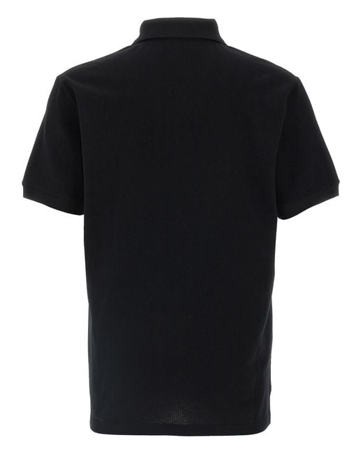 Alexander McQueen Black Logo Embroidery Polo Shirt