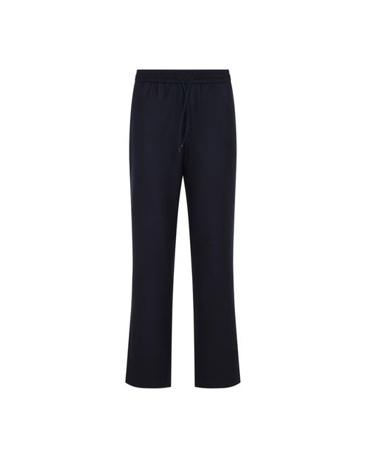 Sease Blue Seamless Mindset Regular Straight-Leg Wool Pants For for men